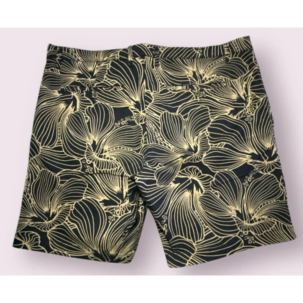 GOODFELLOW &‎ CO. Short Men 40 Navy Floral Linden Stretch 9